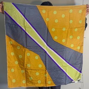 Vintage Lancome Paris  silk scarf - made in Argentina